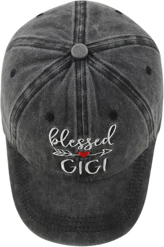 Vista 4 de Blessed Grandma Hat for Women, Funny Adjustable Cotton Embroidered Best Ever Nana Gigi Baseball Cap