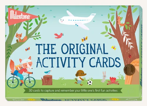 Vista 2 de Milestone Tarjetas de actividades para bebés - Recuerdos del primer año del recién nacido