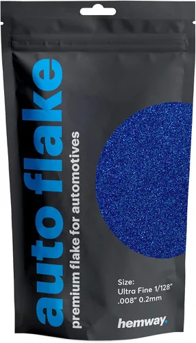 Vista 49 de Hemway Purpurina metálica automotriz MICROFINE 1/256" .004" 0.1mm 100 micras, aditivo de pintura en escamas metálicas 100 g para uso con pintura