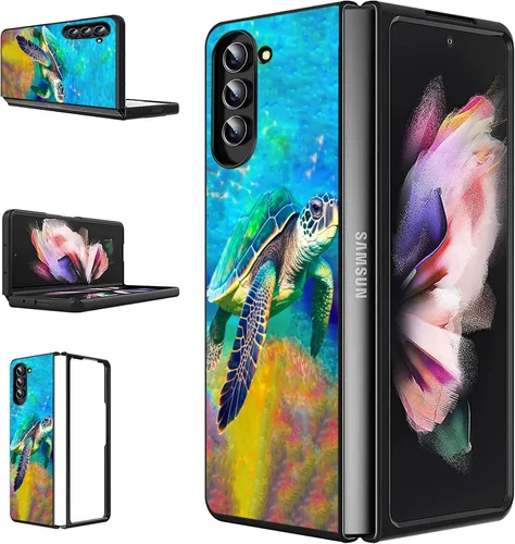Vista 16 de Funda para Samsung Galaxy Z Flip 5 5G, Galaxy Z Flip 5, PC duro a prueba de golpes, plegable, duradera, resistente a los arañazos, para Samsung Z