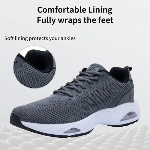 Vista 4 de JARLIF Tenis transpirables para hombre, para correr, gimnasio, caminar, a la moda