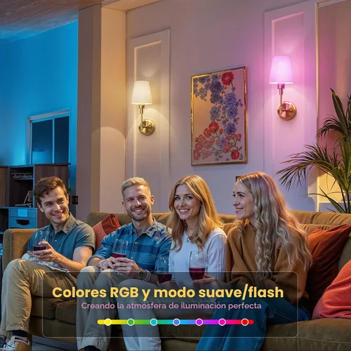 Vista 3 de Aplique de pared a pilas: juego de 2 lámparas de pared inalámbricas Oro