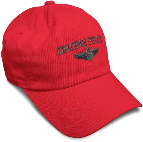 Vista 7 de Gorra de béisbol suave, dron, piloto, gris, bordado, insignias, ovnis, algodón, para papá veterano, sombreros para hombres y mujeres Aqua Design Only