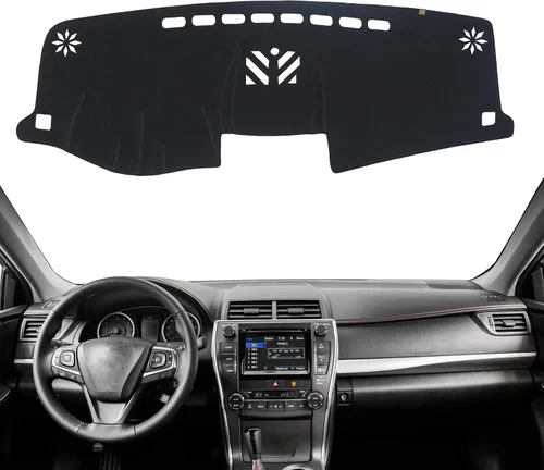 Vista 8 de Alfombrilla Cobertora para Salpicadero Compatible con Toyota Sienna 2010-2004 (Sin Modelos HUD), Alfombrilla Antirreflejos para Salpicadero