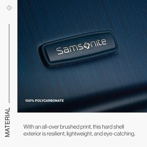 Vista 264 de Samsonite Winfield 2 Equipaje rígido con ruedas giratorias, Azul profundo, Juego de 3 piezas (20/24/28)