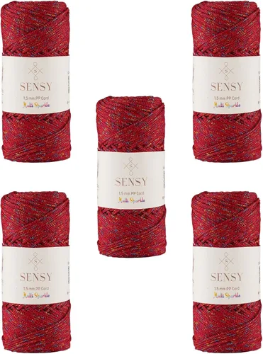 Vista 85 de Sensy Premium Cuerda de Poliéster 1.5mm (0.059 pulgadas) 164 Yardas Cuerda de Polipropileno 100% Cuerda de Macramé 1.5mm Cuerda para Bolsa