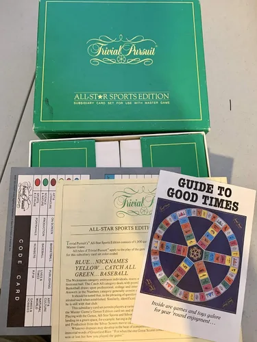 Vista 2 de Trivial Pursuit All-Star Sports Edition (juego de cartas subsidiarias para usar con Master Game) Versión anticuada