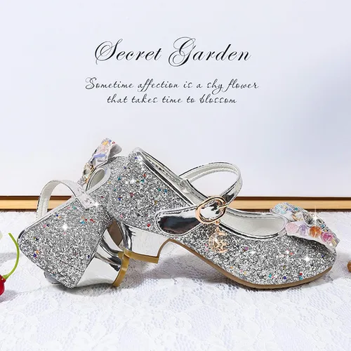Vista 4 de Cadidi Dinos Zapatos de vestir para niñas zapatos de fiesta de boda zapatos de tacón Mary Jane Princesa bebéniño pequeñoniño grande
