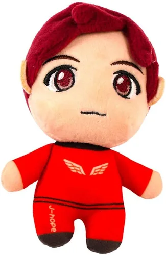 Vista 8 de TinyTAN MIC Drop - Muñeca de peluche Jin de 5.1 pulgadas, producto con licencia oficial, peluches, mercancía de Kpop (Jin)