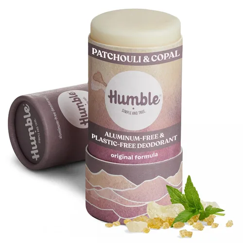 Vista 12 de Humble desodorante sin aluminio con bicarbonato de sodio, rosa marroquí