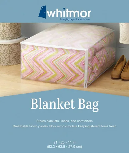 Vista 4 de Whitmor 5003-09, bolsa para cobija., Blanco, 1