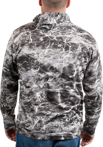 Vista 2 de HABIT Haw Creek Falls Performance - Sudadera con capucha de forro polar para hombre