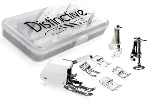 Vista 34 de Distinctive 1 – 4 (cuarto de pulgada) Quilting máquina de coser prensatelas para guía de borde con – Compatible con todos los vástagos Snap-On