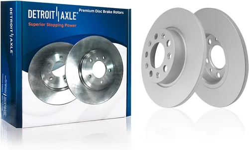 Vista 4 de Detroit Axle - Rotores de freno para Jeep Compass 2015-2022 Renegade 2016-2022 Fiat 500X 2016-2022, 2018, 2019, 2020, 2021. Reemplazo de rotores