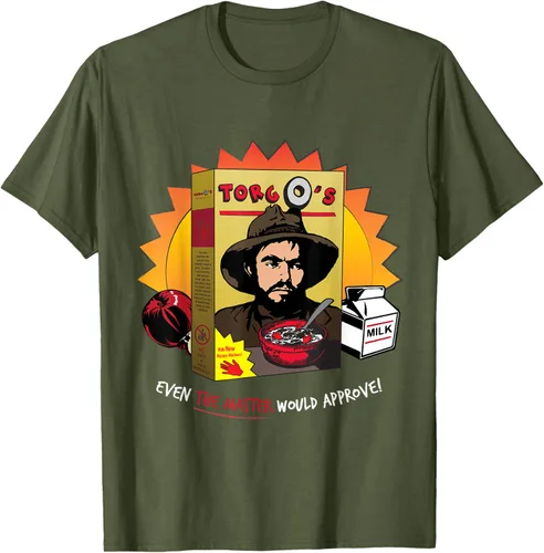 Vista 37 de Torgo Camiseta de película de culto de cereales, Negro, S