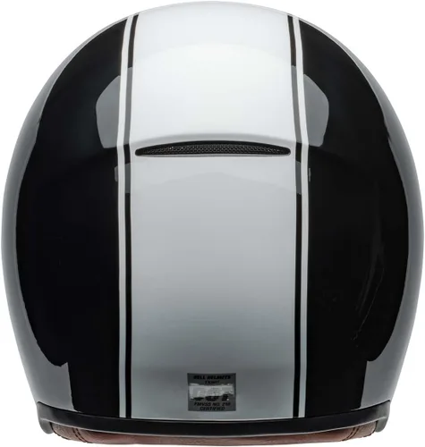 Vista 6 de Casco de motocicleta Bell TX501 Culture (negro brillante Rally/blanco - talla L)