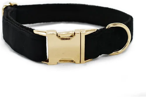 Vista 3 de Love Dream Collar de perro Bowtie de terciopelo, con hebilla de metal desmontable, suave, cómodo, ajustable, para perros pequeños, medianos