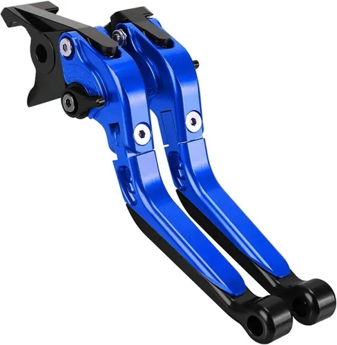 Vista 12 de Clutch For FZ8 FZ-8 2010-2018 Motorcycle Adjustable Folding Brake Clutch Levers Handgrip Handlebar Grips Ends Accessories Brake Handle(Black)
