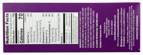 Vista 2 de Milton's Aceite de oliva orgánico y sal con galletas de oliva, sin OMG, Kosher, 6.8 onzas (paquete de 8)