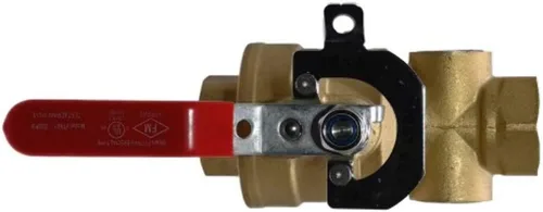 Vista 5 de Válvula, Prueba y drenaje, Latón, 1" Hembra NPT, 1" Hembra NPT, Tamaño del orificio 1/2" (K5.6), Fast Fire Parts
