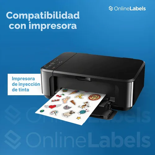 Vista 8 de OnlineLabels Papel Adhesivo Impermeable de Hoja Completa de 8.5" x 11" – Adhesivo Permanente, Vinilo Blanco Mate, Compatible con Cricut & Silhouette