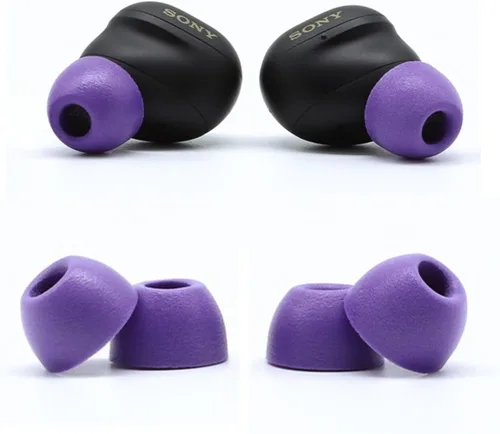 Vista 12 de Comply TrueGrip MAX - Almohadillas de espuma viscoelástica Auriculares inalámbricos Sony True Wireless Ultimate Comfort, aislamiento de ruido Negro