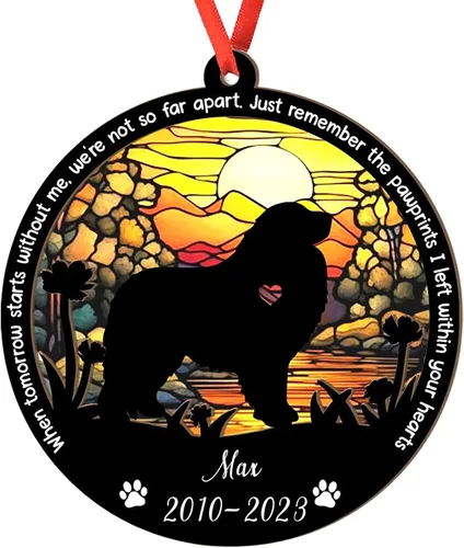 Vista 108 de Adorno personalizado para atrapasoles de sabueso afgano, adorno de Navidad de sabueso afgano – Regalo para perro amante, sabueso afgano