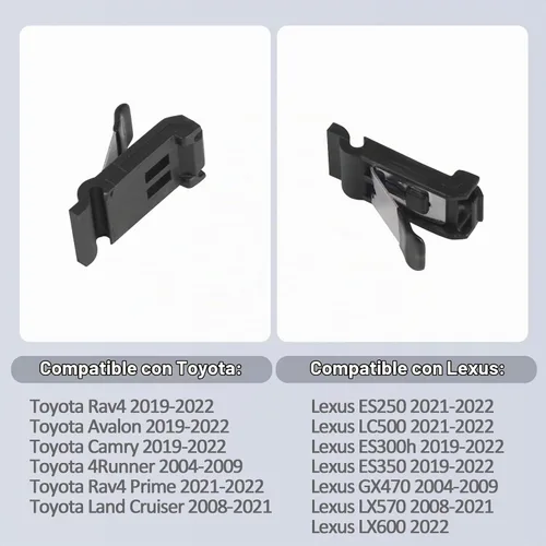 Vista 3 de Clip de resorte de liberación para cubierta de puerta de combustible de gas compatible con Toyota RAV4 Avalon Camry 2019-2022, 4Runner 2004-2009