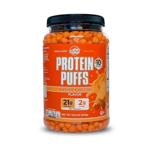Vista 16 de Twin Peaks Inflados de Proteína - (Ajo Parmesano), Apto para Dieta Cetogénica, Refrigerio Bajo en Carbohidratos