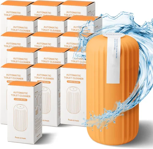 Vista 29 de Fresh & Fresh Limpiadores automáticos para inodoros (verde bosque) – 1 botella (hasta 2500 descargas/botella), limpiador de inodoro comercial