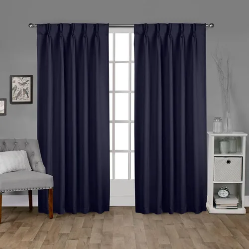 Vista 8 de Cortinas Exclusive Home Curtains, par para panel, de satén Plata