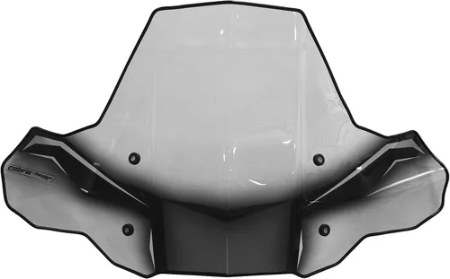 Vista 2 de PowerMadd 24574 Parabrisas ProTEK para ATV - Montaje de liberación rápida - Transparente con gráficos negros