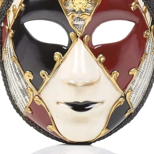 Vista 13 de Máscara veneciana de cara completa para carnaval, Mardi Gras, cosplay, Halloween, fiesta, decoración de pared