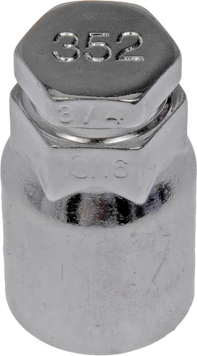 Vista 7 de Dorman 711-346 Black Chrome Acorn M12-1.50 compatible con modelos seleccionados, paquete de 20