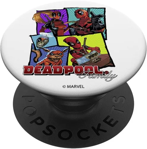 Vista 6 de Marvel Deadpool - Retrato familiar apilado PopSockets MagSafe PopGrip para iPhone