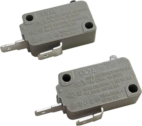 Vista 7 de KW3A - Interruptor de bloqueo para puerta de horno microondas, 16A, 125VAC/250VCA, repuesto para horno de microondas, interruptor de puerta