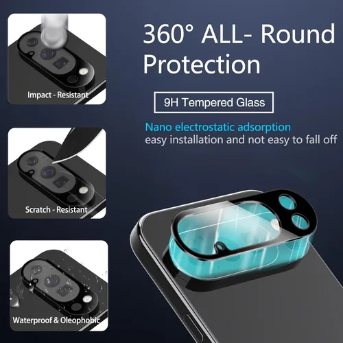 Vista 6 de IMBZBK [Eliminación automática de polvo] Paquete de 3 protectores de pantalla de privacidad para Google Pixel 10 Pro