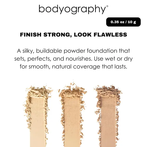 Vista 3 de Bodyography Every Finish - Polvo prensado microfino, medio ligero, polvo facial multiusos con ceramida 2 y dermaxyl, textura ligera y sedosa