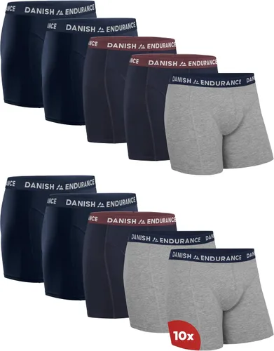 Vista 7 de DANISH ENDURANCE Men's Cotton Boxer Briefs, Soft, Breathable, 6 & 10-Pack negro (Black 10-Pack)