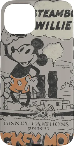 Vista 9 de Funda para iPhone 16 Disney 100 Mickey Mouse Steamboat Willie Sound Cartoon D100