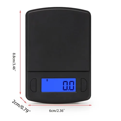Vista 5 de 0.1 Básculas electrónicas Oro Diamante Joyería Digital Balanzas Electrónicas Mini Balanzas Digitales Herramienta de Cocina Escala Digital Lab Escala