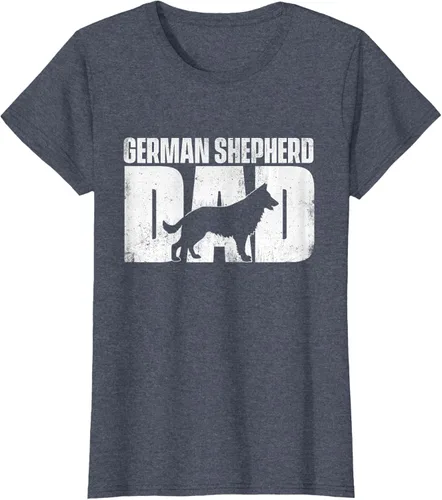 Vista 84 de Camiseta de pastor alemán para el día del padre del dueño de perros caninos, Negro