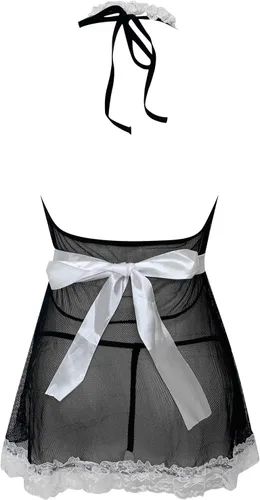 Vista 9 de Lencería cosplay para mujer, uniforme sexy, disfraces de sirvienta de sirvienta, lindo juego, talla grande, lencería de mujer para sexo sexual