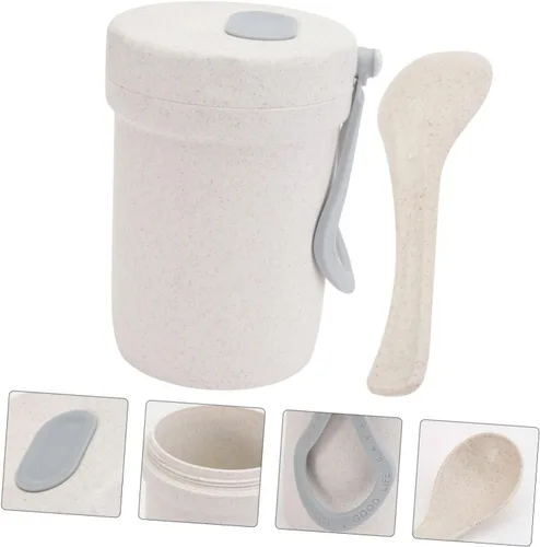 Vista 9 de Alipis Taza de sopa Taza de sopa Botella de agua portátil Regalos de desayuno Botella de agua aislada Taza de sopa portátil Regalo de invierno Caja