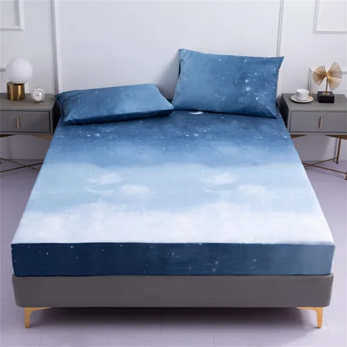 Vista 8 de Sábana bajera y funda de almohada, protector de colchón impermeable, funda de colchón suave y transpirable con bolsillo profundo para colchón de 6 a