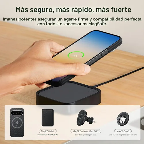 Vista 5 de pitaka Funda Ultra Slim para Pixel 11 Pro XL con sensación sin funda, color Negro Gris (Sarga)