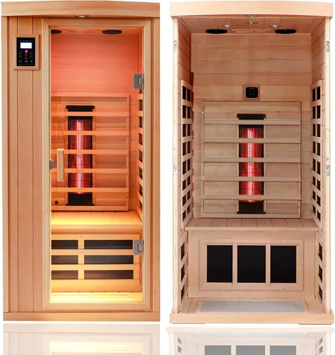 Vista 11 de Sauna infrarroja de espectro completo para 3 personas con terapia 75.3*62.8*39.2