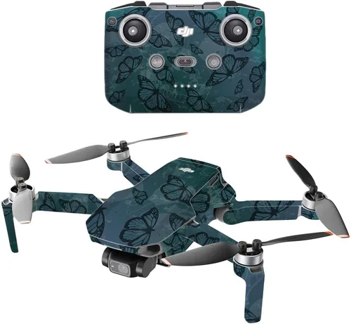 Vista 16 de MightySkins - Compatible con DJI Mini 2 Dron portátil - Argyle negro Funda protectora de vinilo duradera y única Fácil de aplicar, quitar