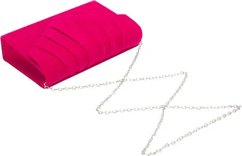 Vista 3 de CurvChic Bolso de noche para mujer, bolso de mano de ante sintético, bolso de fiesta, bolso de graduación nupcial