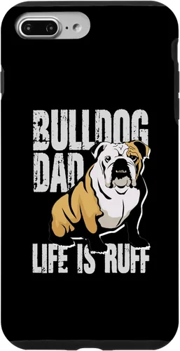 Vista 12 de iPhone 12 mini Bulldog Dad Life Is Ruff Funda propietaria de Bulldog Inglés